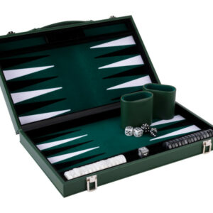 groene imitatieleren backgammon