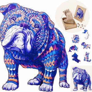 159-piece puzzle: mysterious bulldog