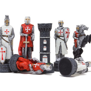 resin chess pieces: templars