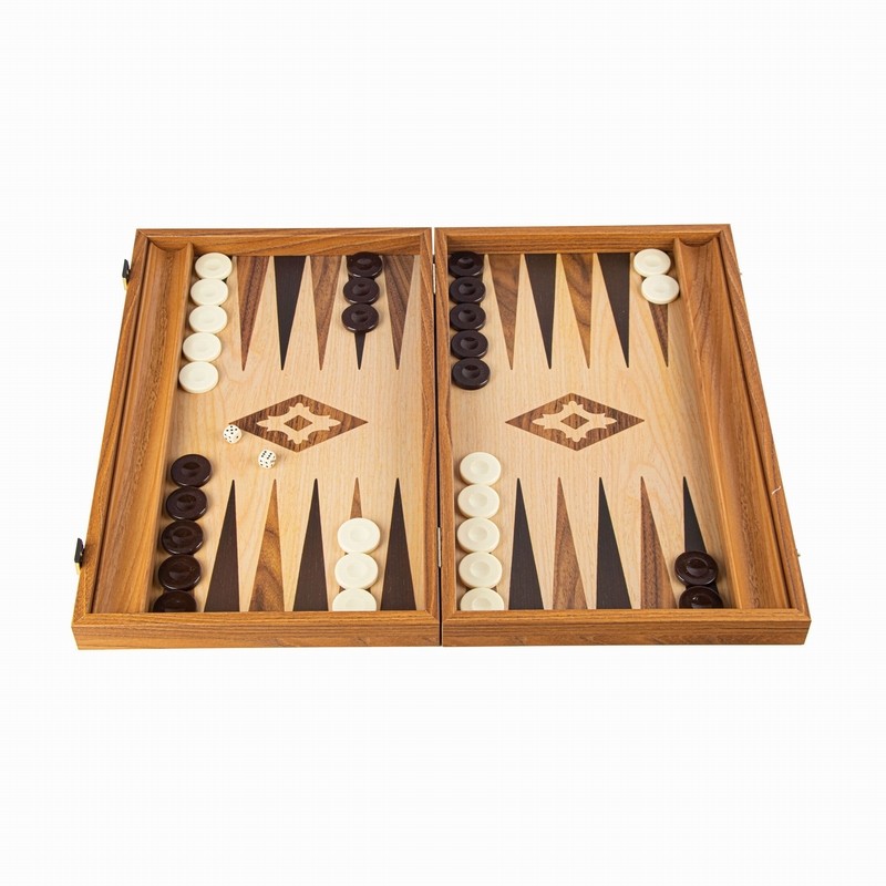 48 cm Backgammon in Walnoot