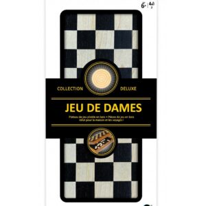 Jeu de Dames en Bois Pliable