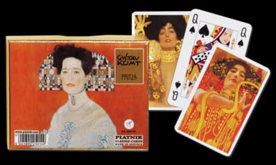 Coffret Klimt - Fritza 2 x 55 cartes à jouer