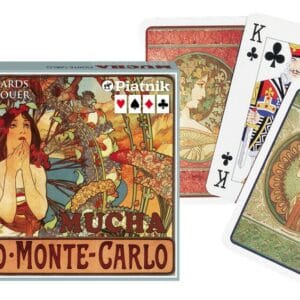 Coffret Mucha Monaco Monte-Carlo 2 x 55 cartes à jouer