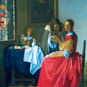 Puzzle 1000 pièces - Vermeer - La jeune fille au verre de vin