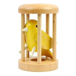 Canari Dans sa cage