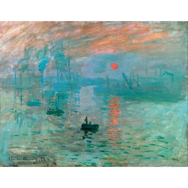 80-delige houten kunstpuzzel: Impressie, Rijzende Zon - Monet