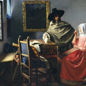 1000 stukjes puzzel: Het glas wijn - Vermeer